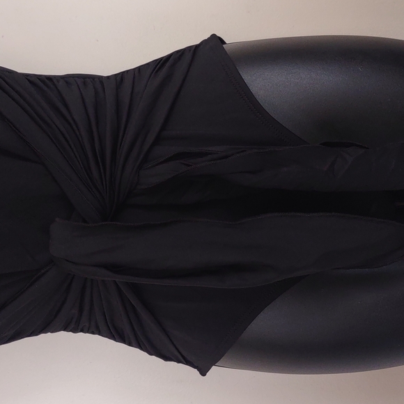 Kona Sol 2 Way Wrap One Piece Swimsuit Black Small - Picture 5 of 10